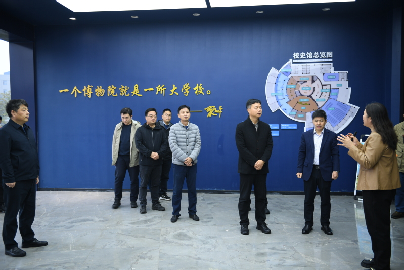 江宁区委常委宣传部部长张玉力来我校调研海事教育博物馆建设工作